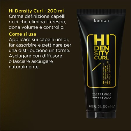 Kemon Hi Density Curl Crema Capelli Ricci 200ml in Capelli