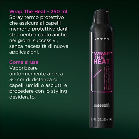 Kemon Wrap The Heat Spray Termo Protettivo 250ml in Capelli