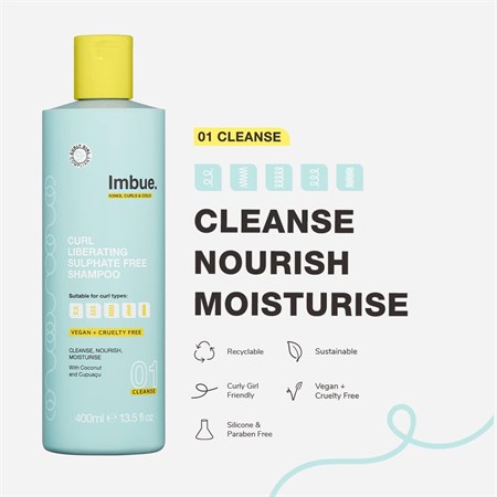 Imbue Imbue Cleansers Curl Liberating Sulphate Free 01 Shampoo 100ml in Capelli