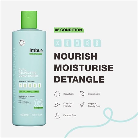 Imbue Imbue Conditioner Cleanse Curl 02 Respecting Capelli Ricci 400ml in Capelli