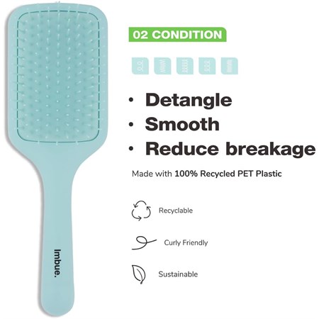 Imbue Imbue Spazzola Piatta Districante Detangling Paddle Brush in Accessori