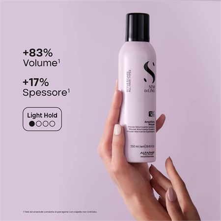 Alfaparf Semi di Lino Style&Care Amplifying Mousse - Mousse Volumizzante Ispessente 250 ml in Capelli