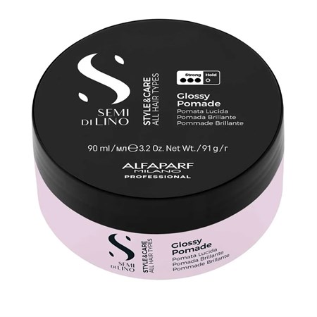 Alfaparf Semi di Lino Style&Care Glossy Pomade - Pomata Lucida 90 ml in Capelli