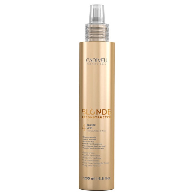 Cadiveu Cadiveu Blonde Reconstructor Blonde Lock N.4 200ml Spray Leave-in Protettivo Proteico Capelli Biondi