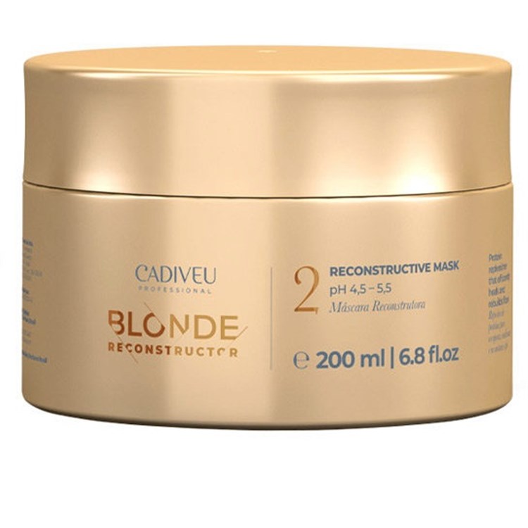 Cadiveu Cadiveu Blonde Reconstructor Reconstructive Mask pH 4,5 - 5,5  N.2 200ml Maschera Ristrutturante Capelli Biondi