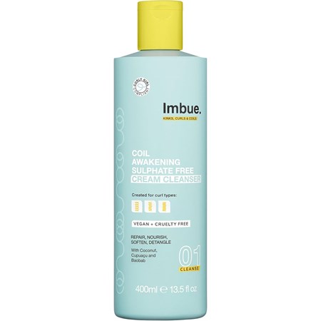 Imbue Imbue Imbue Curl Coil Awakening Cream Cleanser 01 Riparatrice per Capelli Ricci 400ml in Shampoo