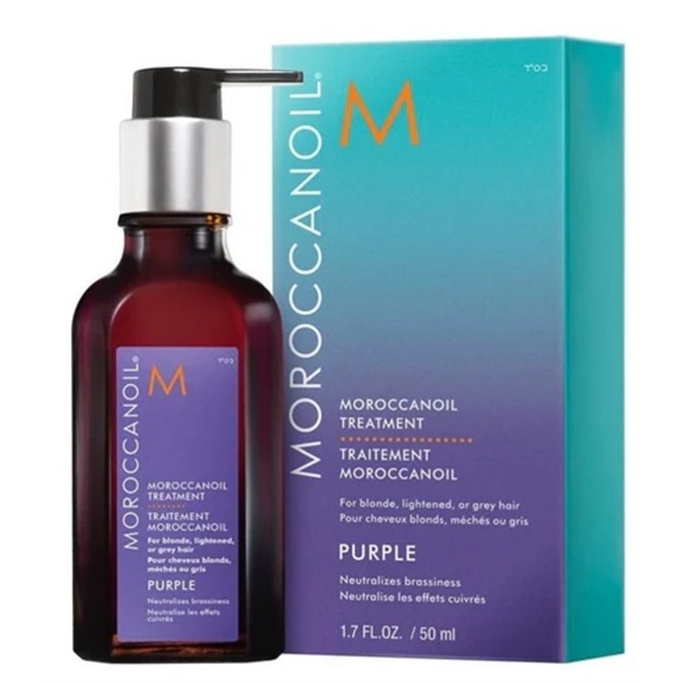 Moroccanoil Moroccanoil Treatment Purple Olio Trattamento Capelli Biondi o Grigi 50ml