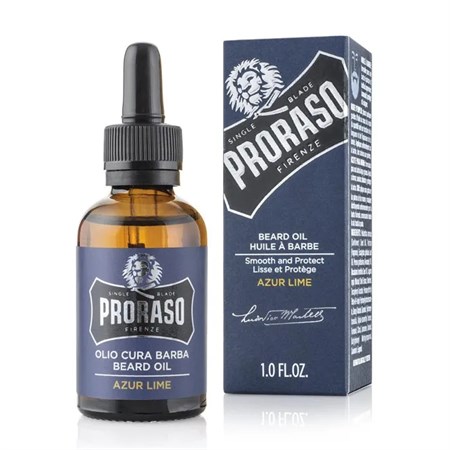 PRORASO PRORASO Olio Cura Barba Azur Lime 30ml in Cura Barba e Baffi