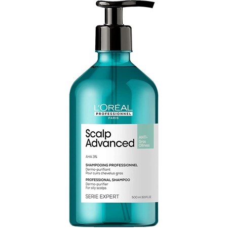 L'Oreal L'Oreal Serie Expert Scalp Advanced Shampoo Anti-Oiliness Lenitivo per Cuoio Capelluto Grasso 500ml in Shampoo